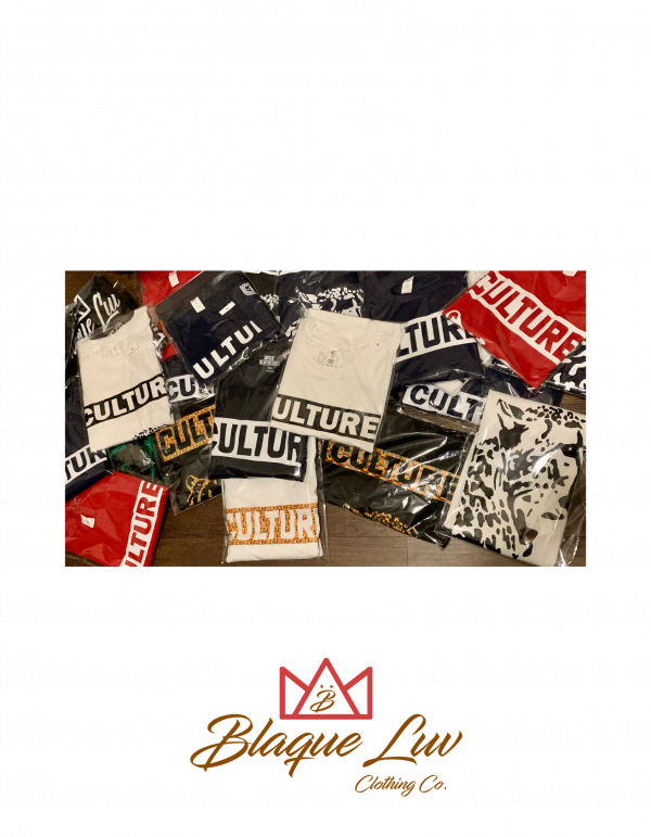 Pick up our brand new 100% cotton relaxed fit Omni Graffiti Fall/Winter collection entitled “CULTURE”. This limited collection embodies the BLAQUE LUV CLOTHING COMPANY Brand through our exclusive fashion collections shared around the world. What does CULTURE mean to you?