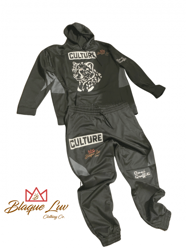 Pick up our brand new relaxed fit Tracksuits. Omni Graffiti Fall/Winter collection entitled “CULTURE”. This limited collection embodies the BLAQUE LUV CLOTHING COMPANY Brand through our exclusive fashion collections shared around the world. What does CULTURE mean to you?